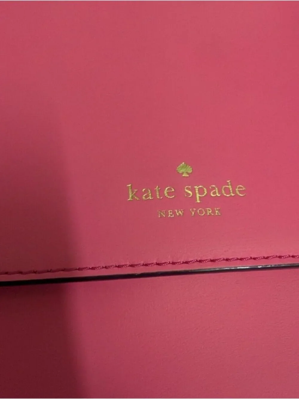 Kate Spade Pink Leather Chain-Accent Crossbody Bag